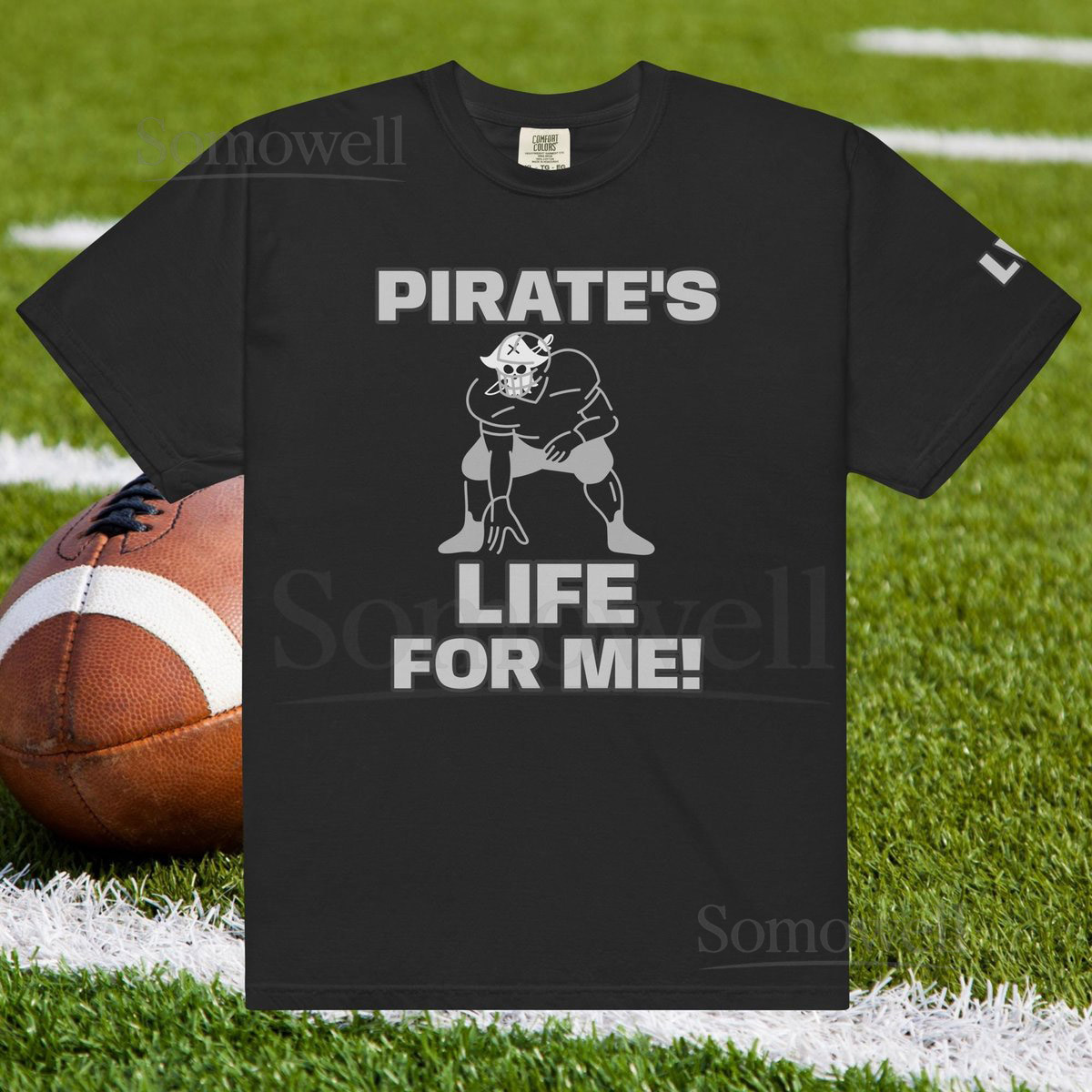 Las Vegas Football T-shirt LVR Pirates Life Unisex heavyweight t-shirt_467