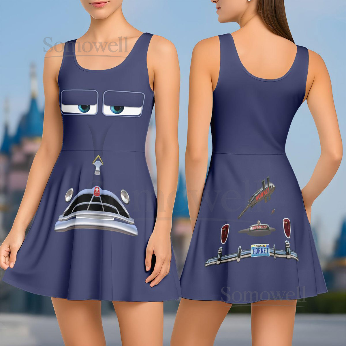 Disney Cars Doc Hudson Skater Dress Lightning McQueen Doc Hudson 51 Piston Cup Champion WDW Disneyland Cars Land Family Vacation 2025_34