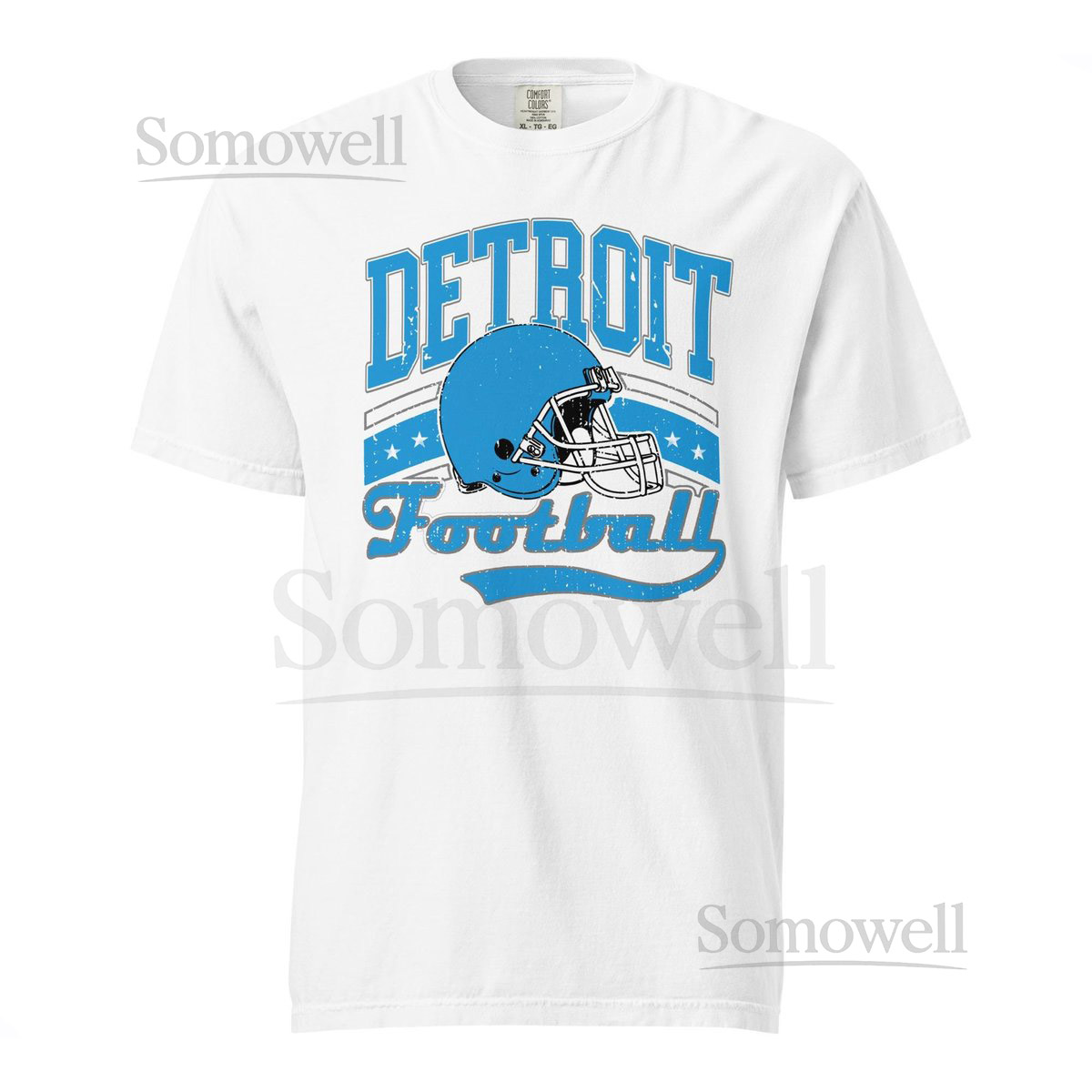 Detroit Lions Comfort Colors Unisex Tee_206