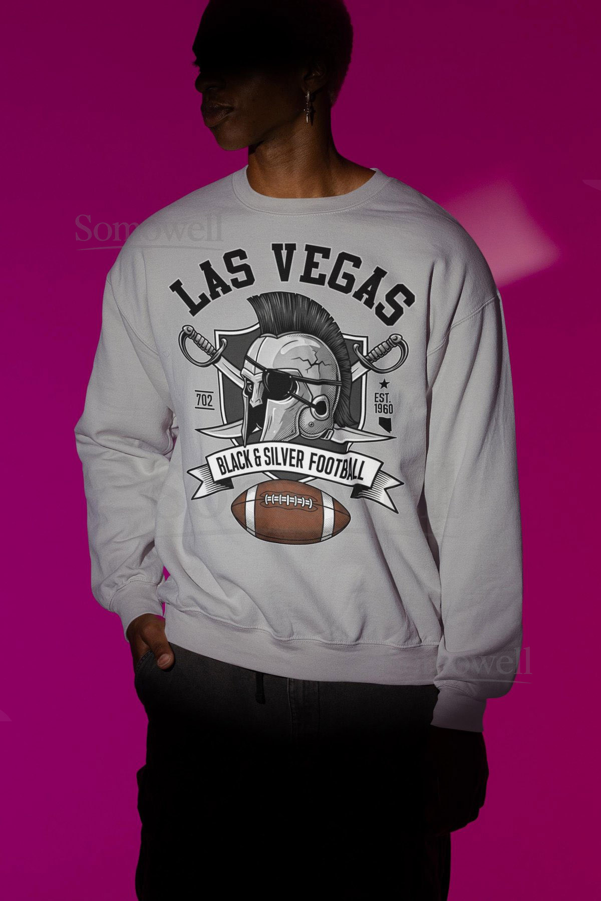 Vintage Las Vegas Football Fan Shirt Spartan Helmet Design_803