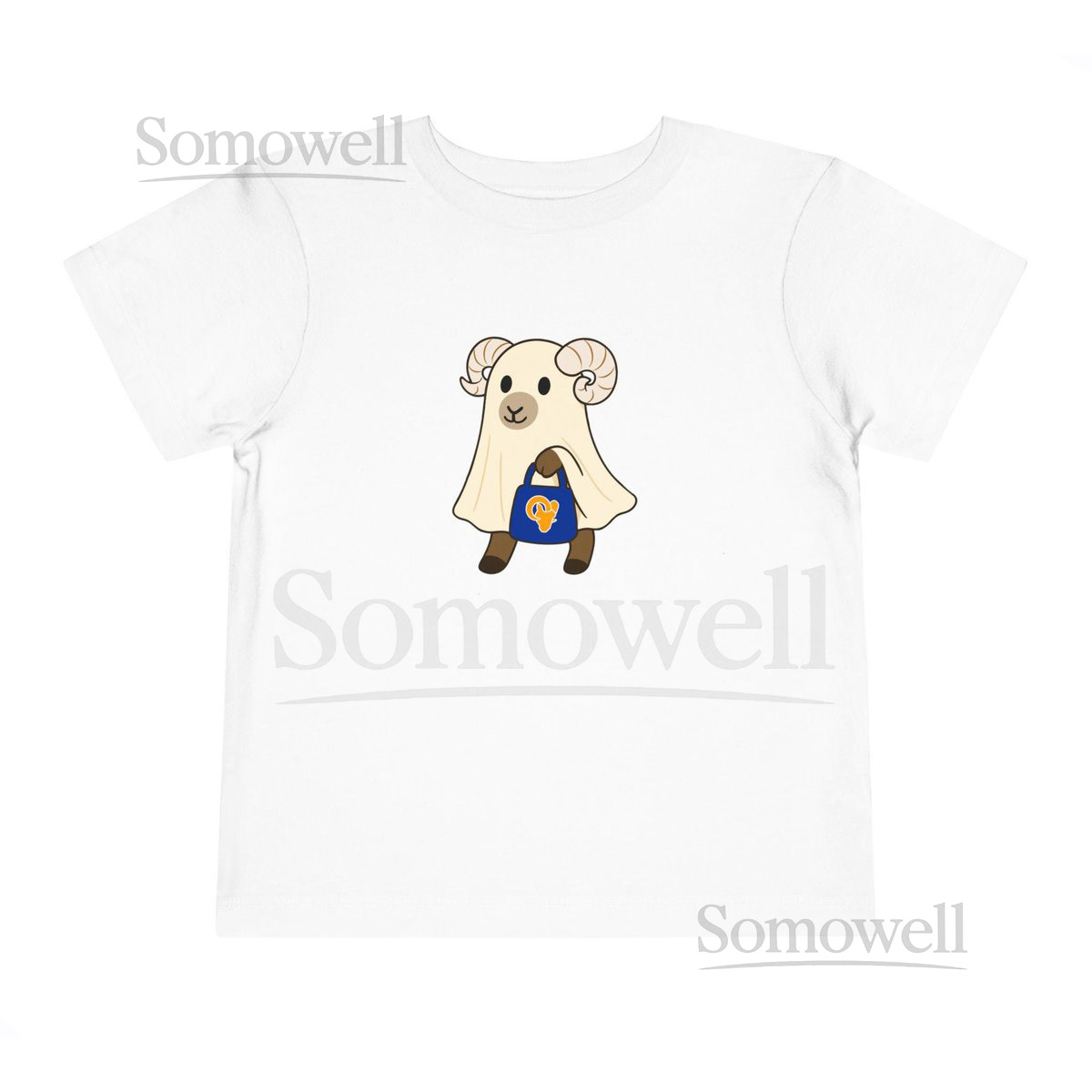 Halloween Ghost T-Shirt Los Angeles football tshirt for Toddlers Sports Fan Gift Kids Game Day Outfit_209