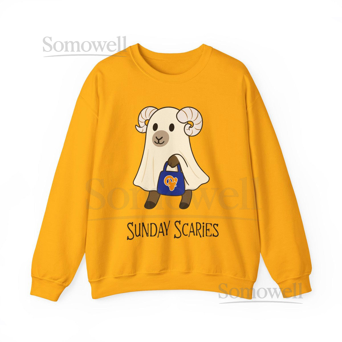Halloween Ghost Rams Sweatshirt Los Angeles Football Spooky Season_22