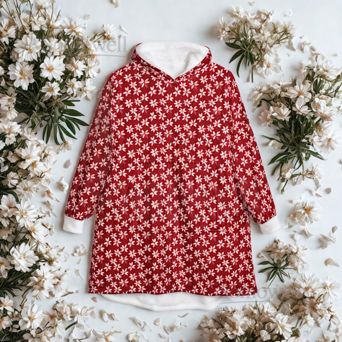 Unisex Hooded Blanket Oversized Wearable Hoodie Blanket One Size Fits All Outdoor Softball Snuggly Hoodie Cloak Klimt Inspired Design_92