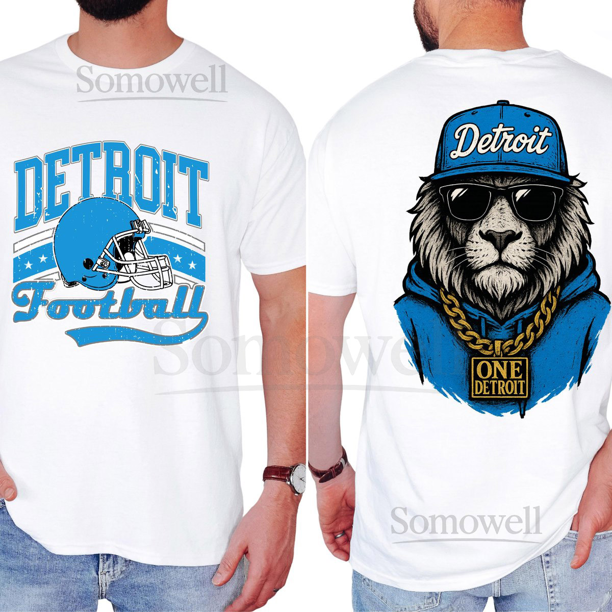 Retro Detroit Football Shirt Old School Lions Tee 90s Game Day Sweatshirt Vintage One Detroit Hoodie Football Fan Shirt Detroit Sports_634