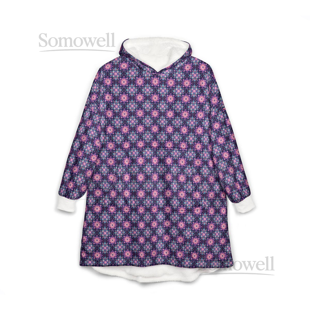 Unisex Hooded Blanket Oversized Wearable Hoodie Blanket One Size Fits All Outdoor Softball Snuggly Hoodie Cloak Orange Festive Purple_94