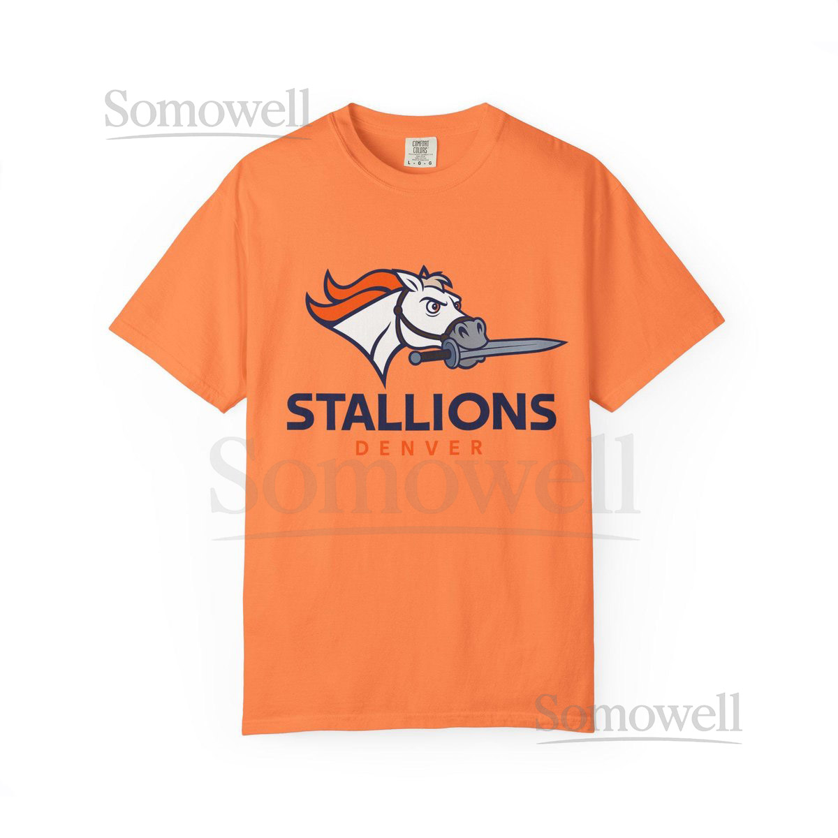 DENVER STALLIONS - Broncos Pro Football Tangled Maximus Flynn Rider T-Shirt - Disney Parks Disney World Disneyland Trip Cotton Graphic Tee_363