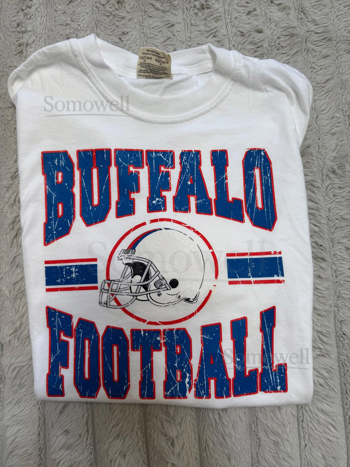 Vintage Buffalo Football T-ShirtSweatshirt Retro Bills Tee 90s Style Distressed Graphic_1017