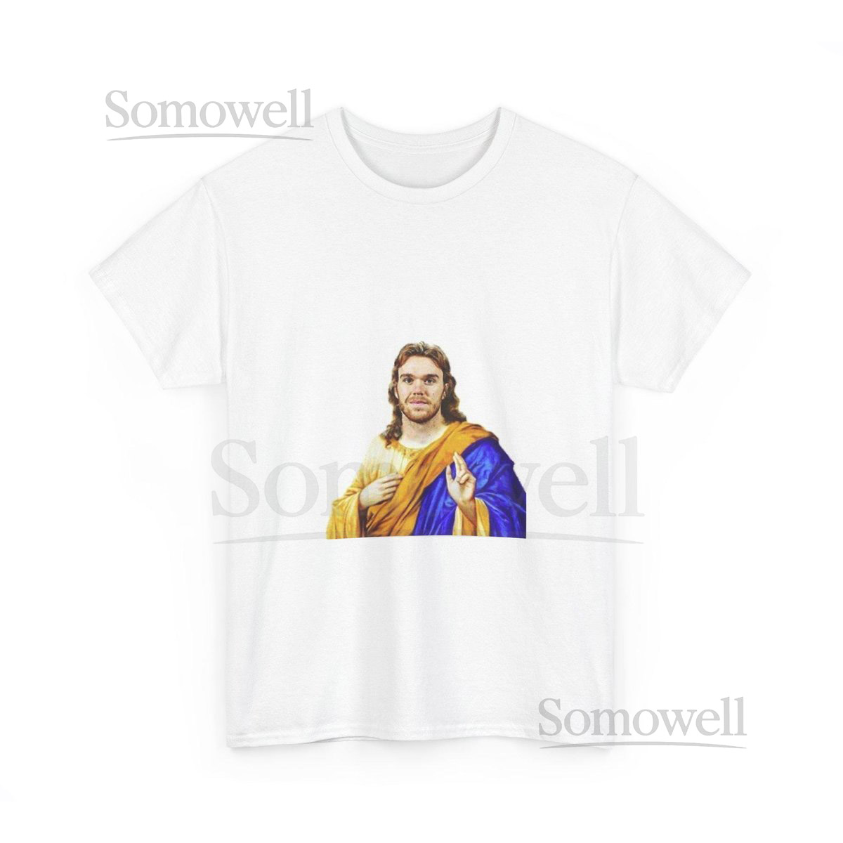 Vintage McDavid McJesus Graphic Tee Faith-Inspired T-Shirt Unisex Cotton Shirt Spiritual Gift Casual Everyday Wear_431