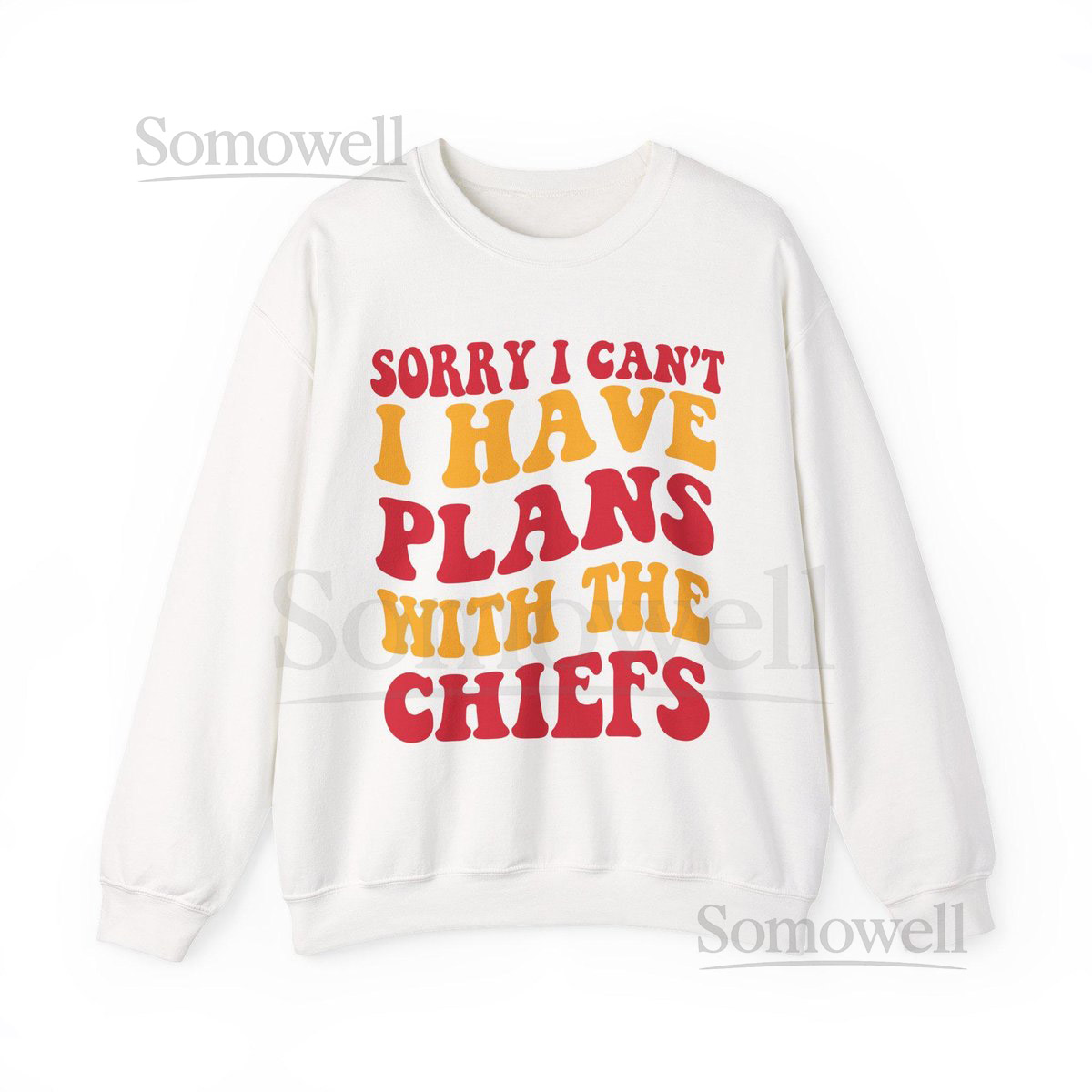 Sorry I Can't I Have Plans With Kansas City Football Shirt Chiefs Fan Tee Red and Gold Game Day Top_745