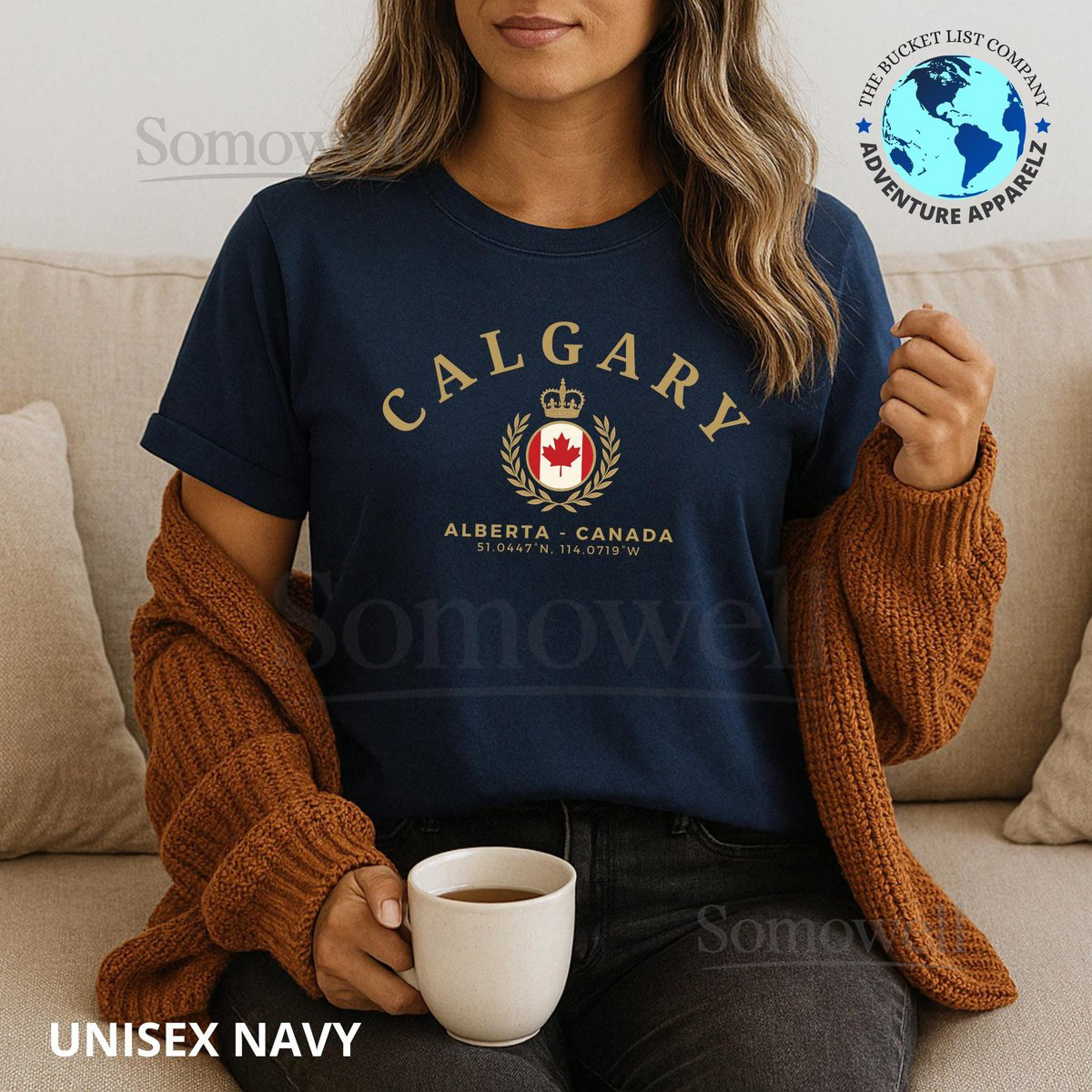 Calgary T-Shirt Calgary Souvenir Calgary Shirt Canada Unisex T-Shirt Canada Gift Vintage Canada Shirt Heraldic Shirt Calgary Gift_69