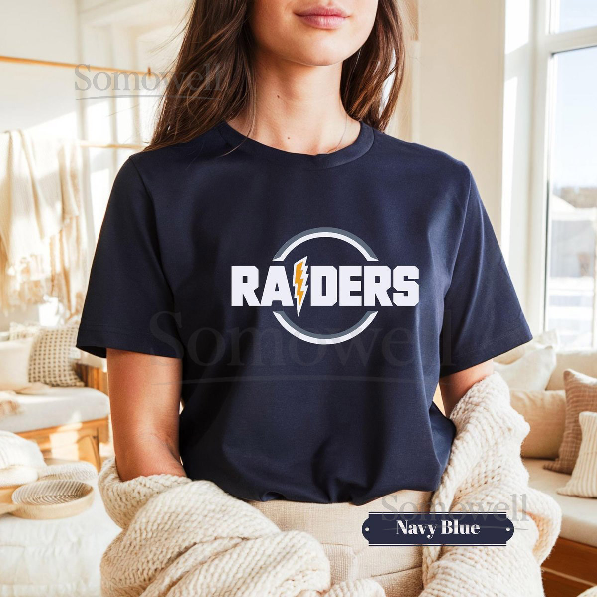 Raiders Mascot Shirt Distressed Retro Game Day Tee Vintage School Spirit Wear College Football Fan Gear Team Pride T-Shirt Sports Top_686