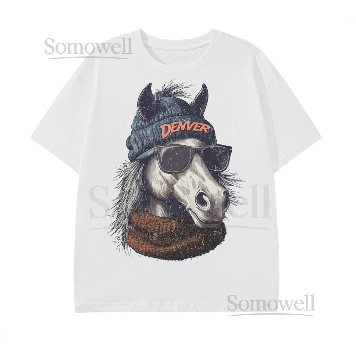 Denver Football T-Shirt Spirit Animal Design - Unisex Game Day Tee_356