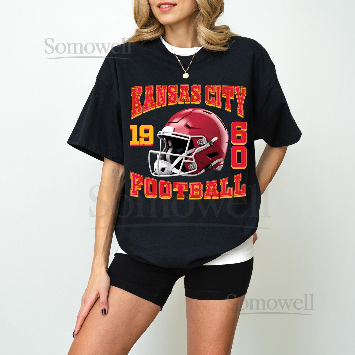 Kansas City 1960 T-Shirt Sweatshirt Football Helmet Comfort Colors Retro Sportswear KC Fan Gear Vintage Style Football Season_30