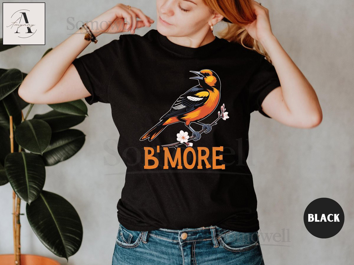 Baltimore Oriole T-Shirt Colorful B'More Bird Graphic Tee_89
