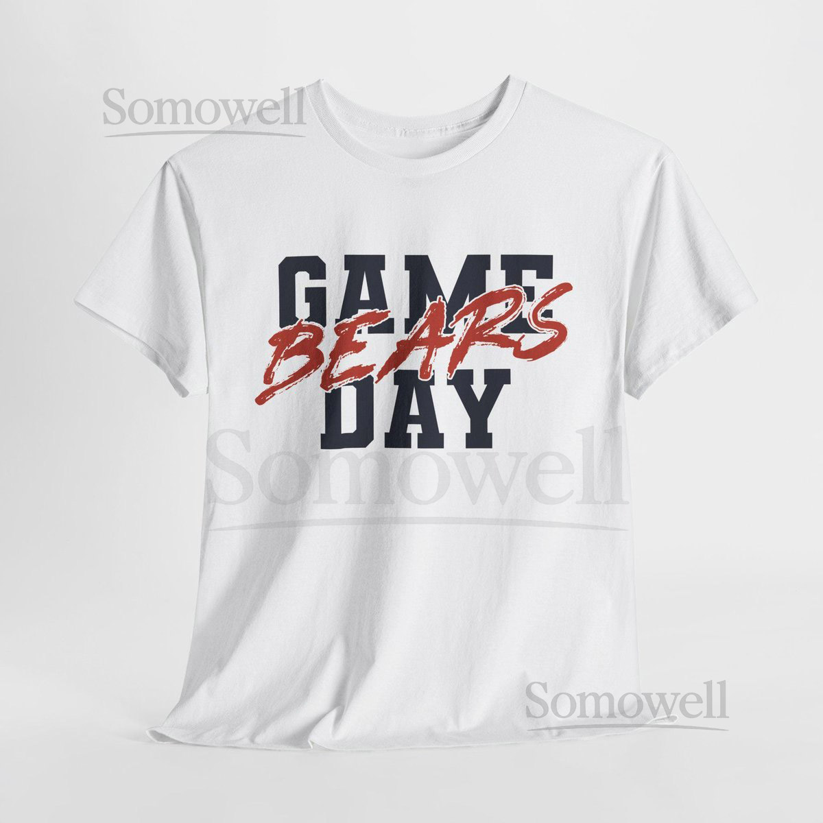 GAME DAY Chicago Football Shirt Bears Fan Tee Navy and Orange Game Day Top Chicago Bears Tailgating Shirt_654