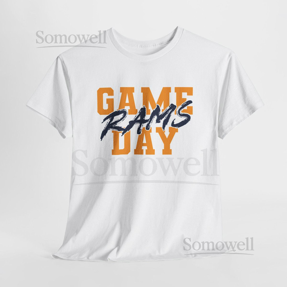 GAME DAY Los Angeles Football Shirt Rams Fan Tee Blue and Gold Game Day Top Los Angeles Rams Tailgating Shirt_171