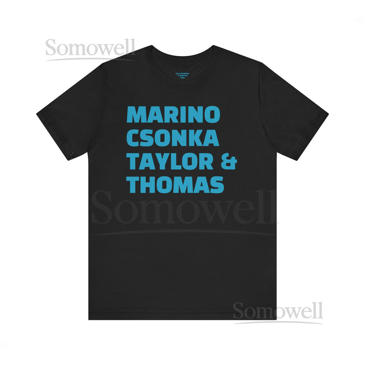 Miami Dolphins Tribute Tee Vintage NFL Football Shirt Dan Marino Jason Taylor Thomas Larry Csonka Unisex Jersey T-Shirt Sports Fan Gift_429