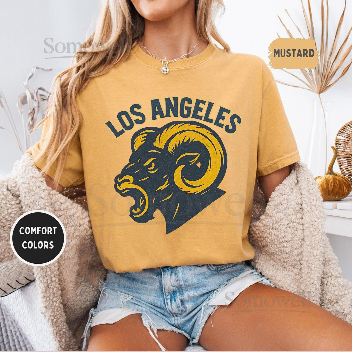 Vintage Los Angeles Football Unisex T-shirt Los Angeles Sports Tee Retro Los Angeles Shirt Distressed Fan Apparel Gift for Football Lover_822