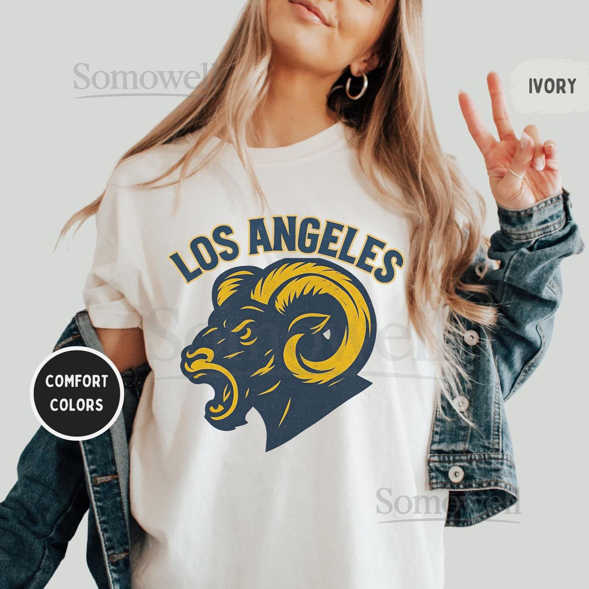 Vintage Los Angeles Football Unisex T-shirt Los Angeles Sports Tee Retro Los Angeles Shirt Distressed Fan Apparel Gift for Football Lover_823