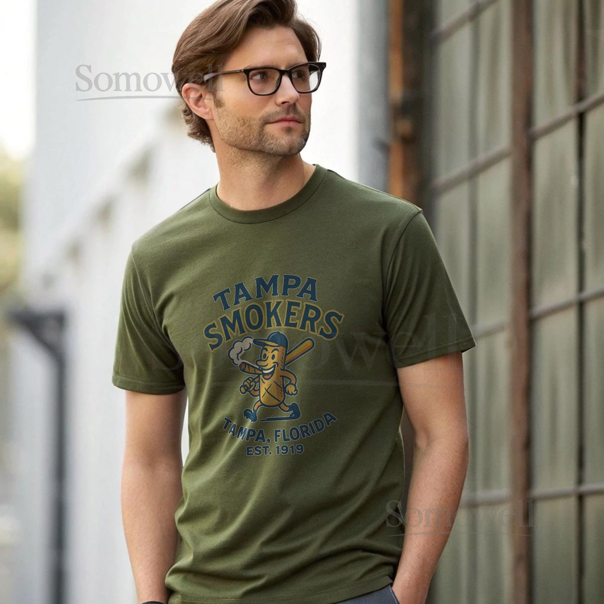 Tampa Smokers Vintage T Shirt Defunct Minor League Baseball Tampa Florida Retro Baseball Shirt Bat Mascot Throwback Tee Old Classic Retro_221