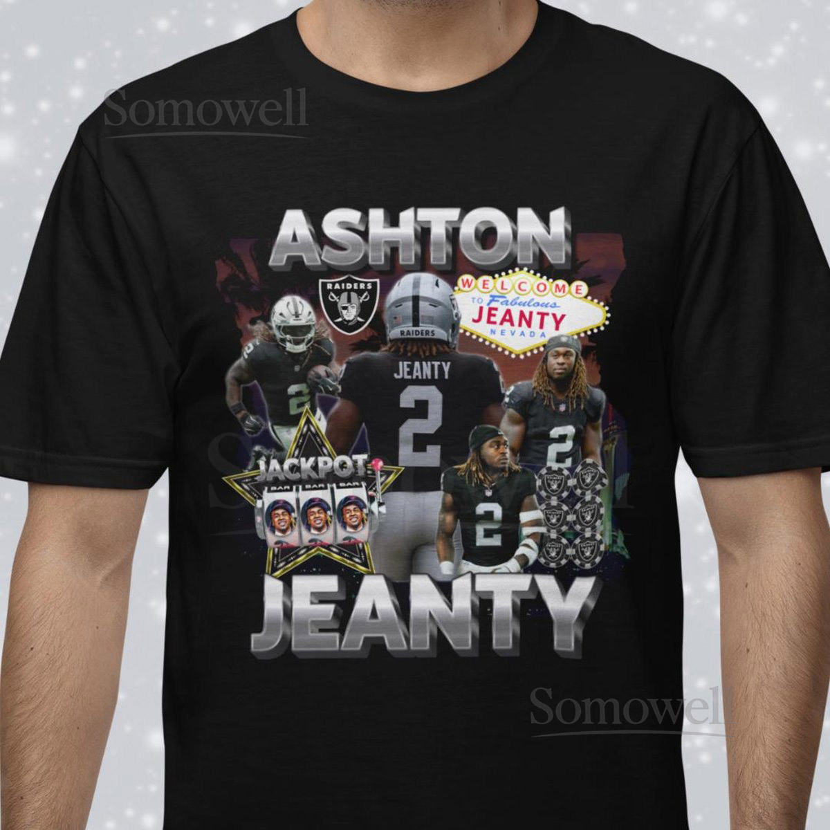 Ashton Jeanty Las Vegas Raiders Tshirt 90s Vibe Vintage Tee Bootleg Rap Shirt Raider Nation Pro Football Shirt Game Day Outfit Sin City_27