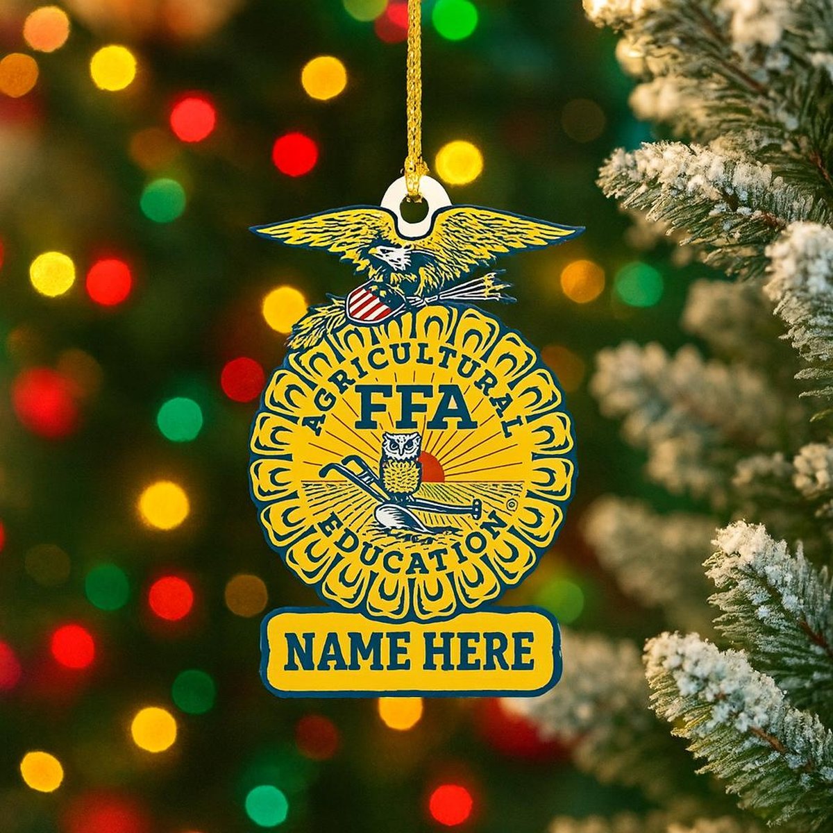 FFA Christmas Ornament Custom Photo Farmers Suilt Ornament FFA Ornament Ornament Future Farmers Of America Agriculture Farmers FFA_4358024439