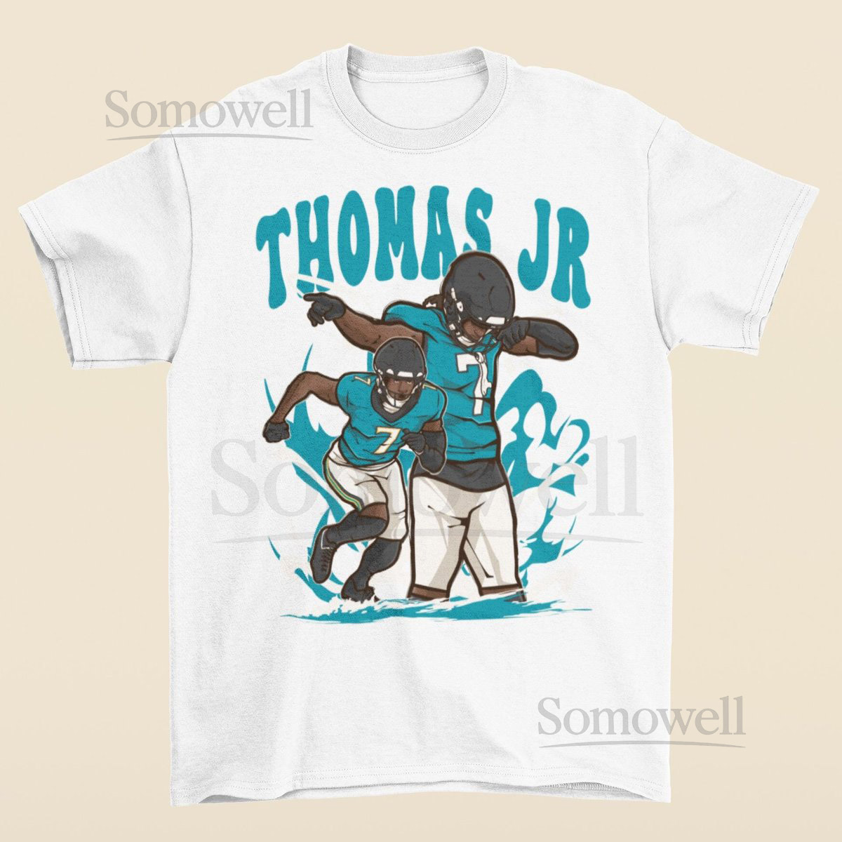 Brian Thomas Jr Cartoon Style Jacksonville Football _18