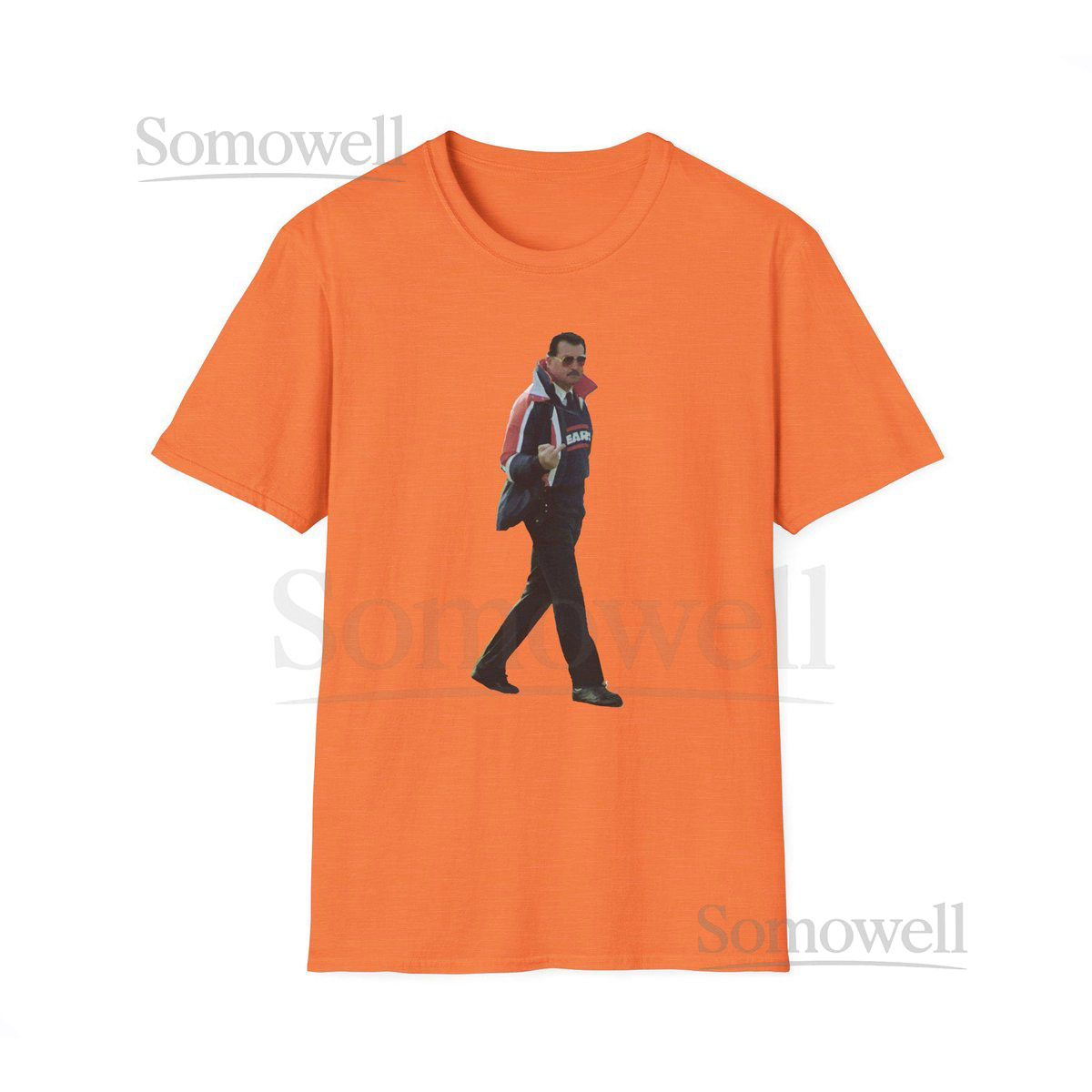 Chicago Bears Coach Mike Ditka Flipping the Bird - Unisex Softstyle T-Shirt_431