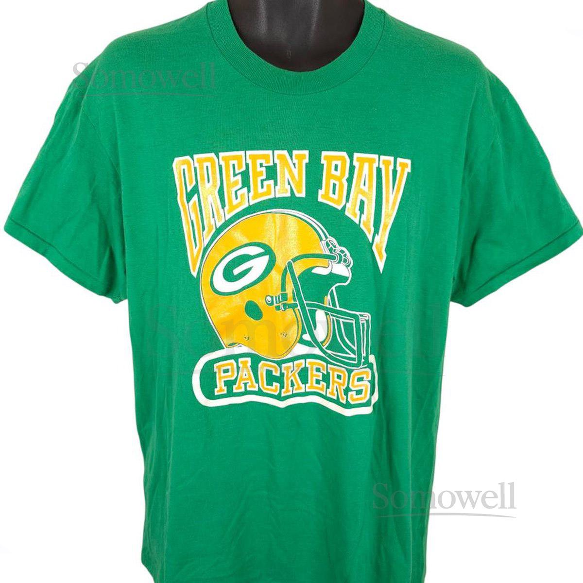 Vintage Green Bay Packers T Shirt Mens Size XL Green 80s NFL Football Made In USA_737