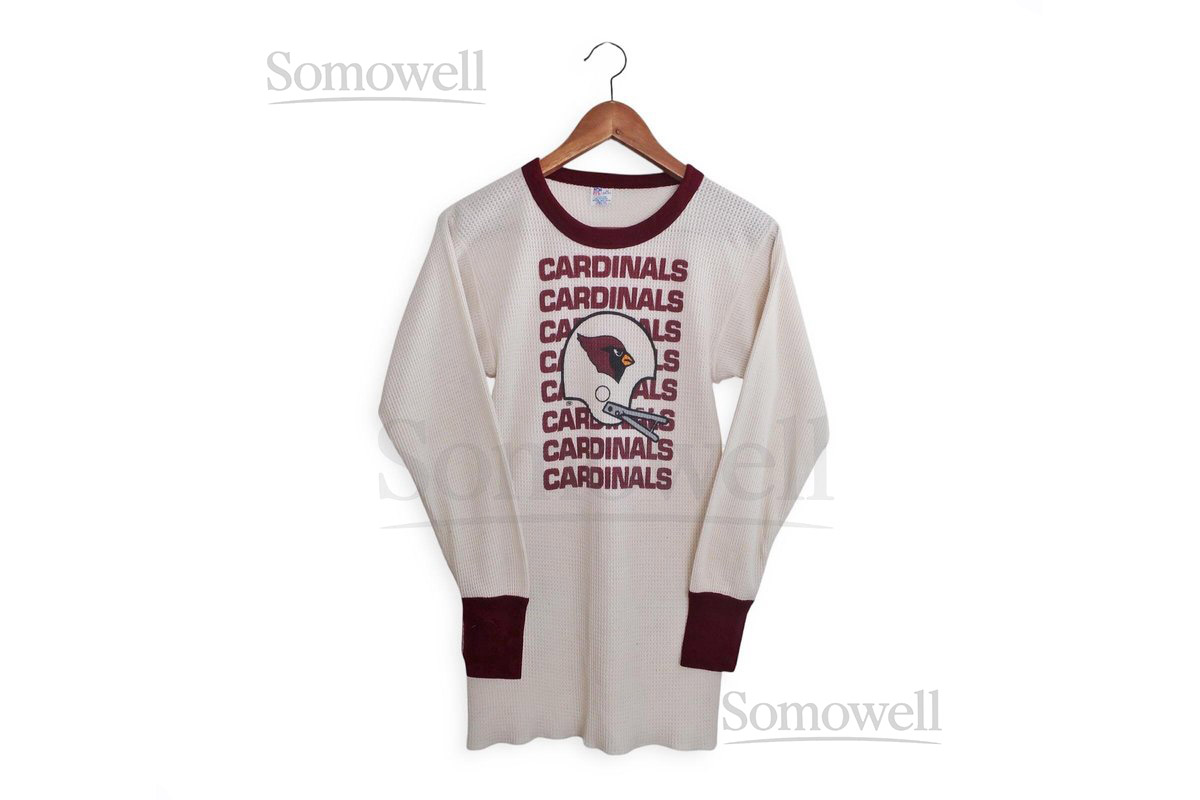vintage thermal shirt Arizona Cardinals shirt 1970s Arizona Cardinals NFL thermal long sleeve t shirt Small_1120
