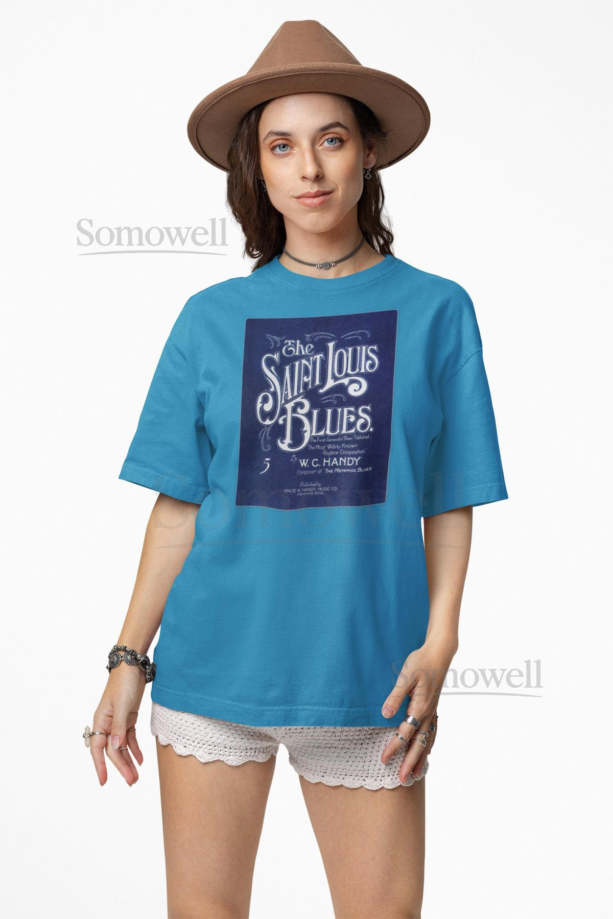 St. Louis Blues T-Shirt Vintage 1914 W.C. Handy Sheet Music Cover_520