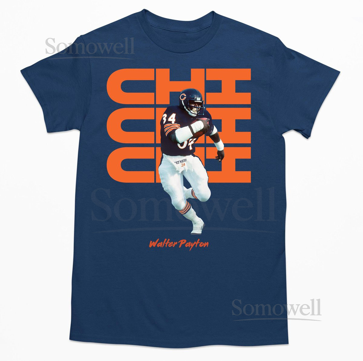 Walter Payton Chicago Bears Football T-shirt_1125