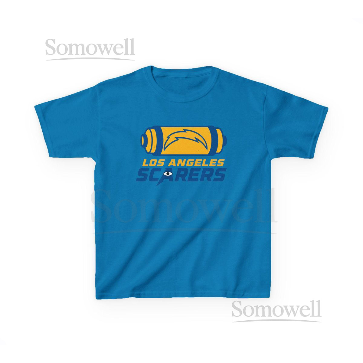 LOS ANGELES SCARERS Kids Tee - Chargers Pro Football Monsters Inc. T-Shirt - Disney Parks Disney World Disneyland Trip Cotton Graphic Tee_595