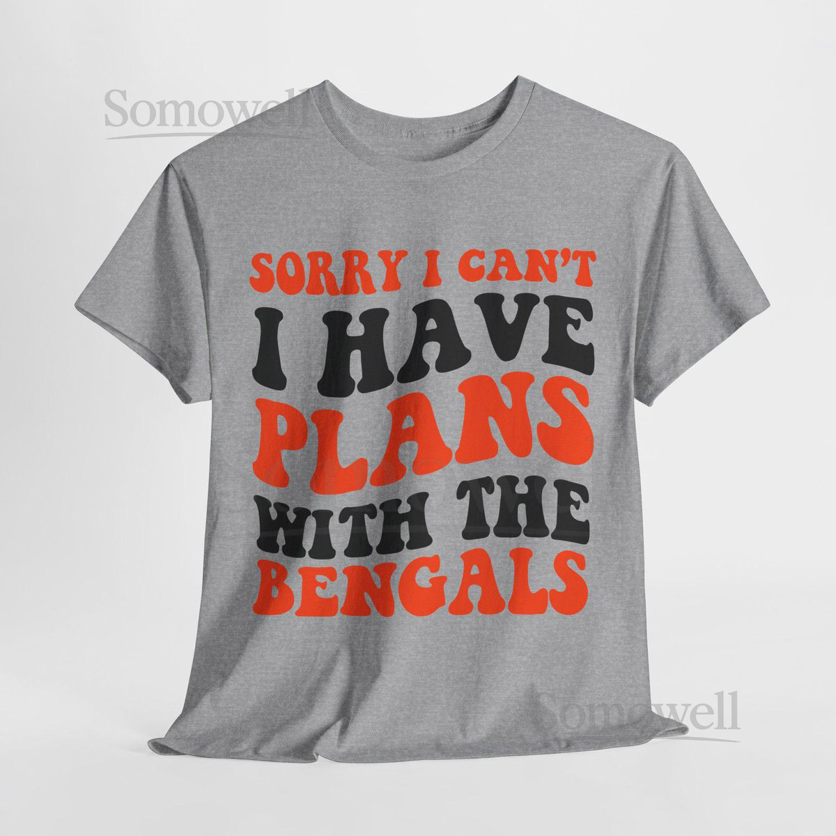Sorry I Can't I Have Plans With Cincinnati Football Shirt Bengals Fan Tee Orange and Black Game Day Top_859