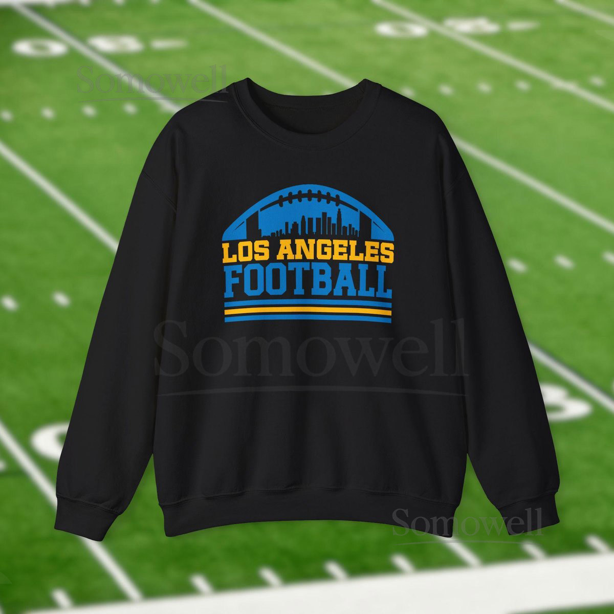 Los Angeles Chargers Football Sweatshirt Trendy City Skyline Shirt Vintage Retro Shirts Bolt Up Game Day Apparel Tailgate Gift For Him_72