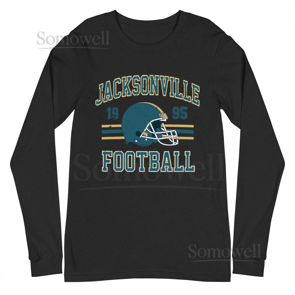 Jacksonville Long Sleeve T-shirt Jaguars Shirt Distressed Tee Game Day_678