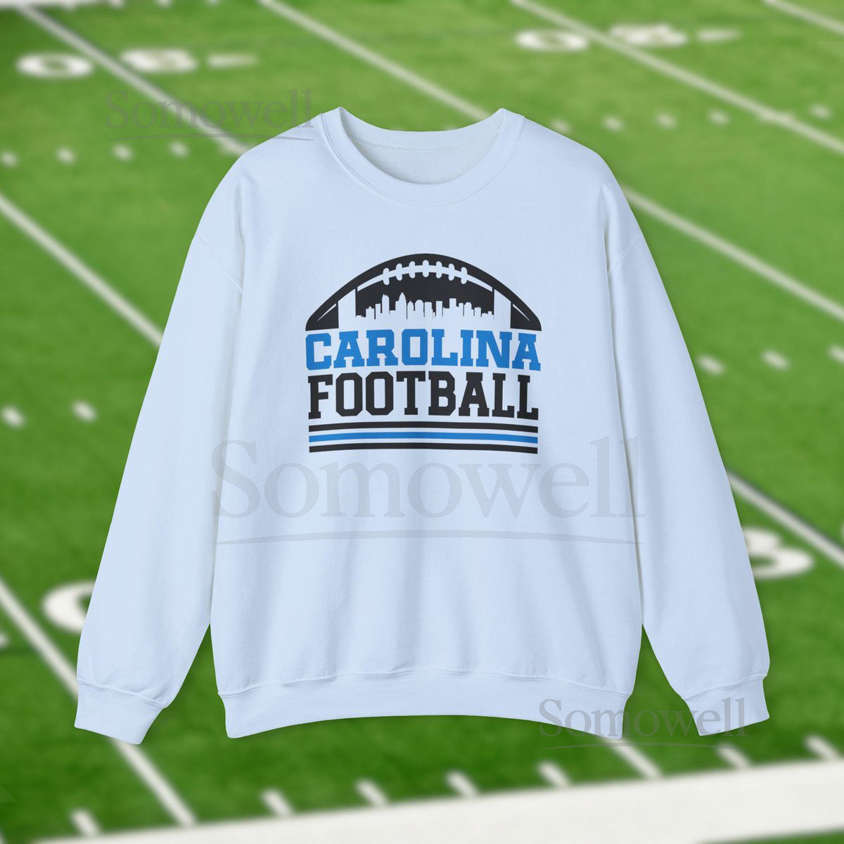Carolina Panthers Football Sweatshirt Trendy City Skyline Shirt Vintage Retro Shirts Charlotte Game Day Apparel Tailgate Gift For Him_391