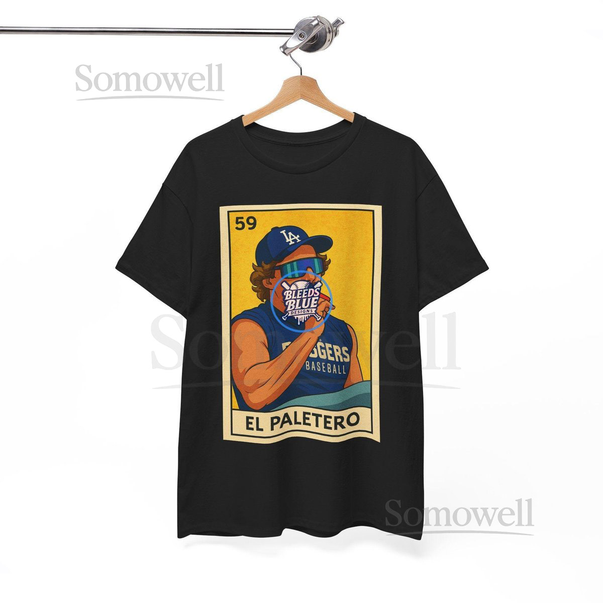 Dodgers Kike El Paletero Loteria Tee Shirt - Unisex Cotton Casual Fit_326