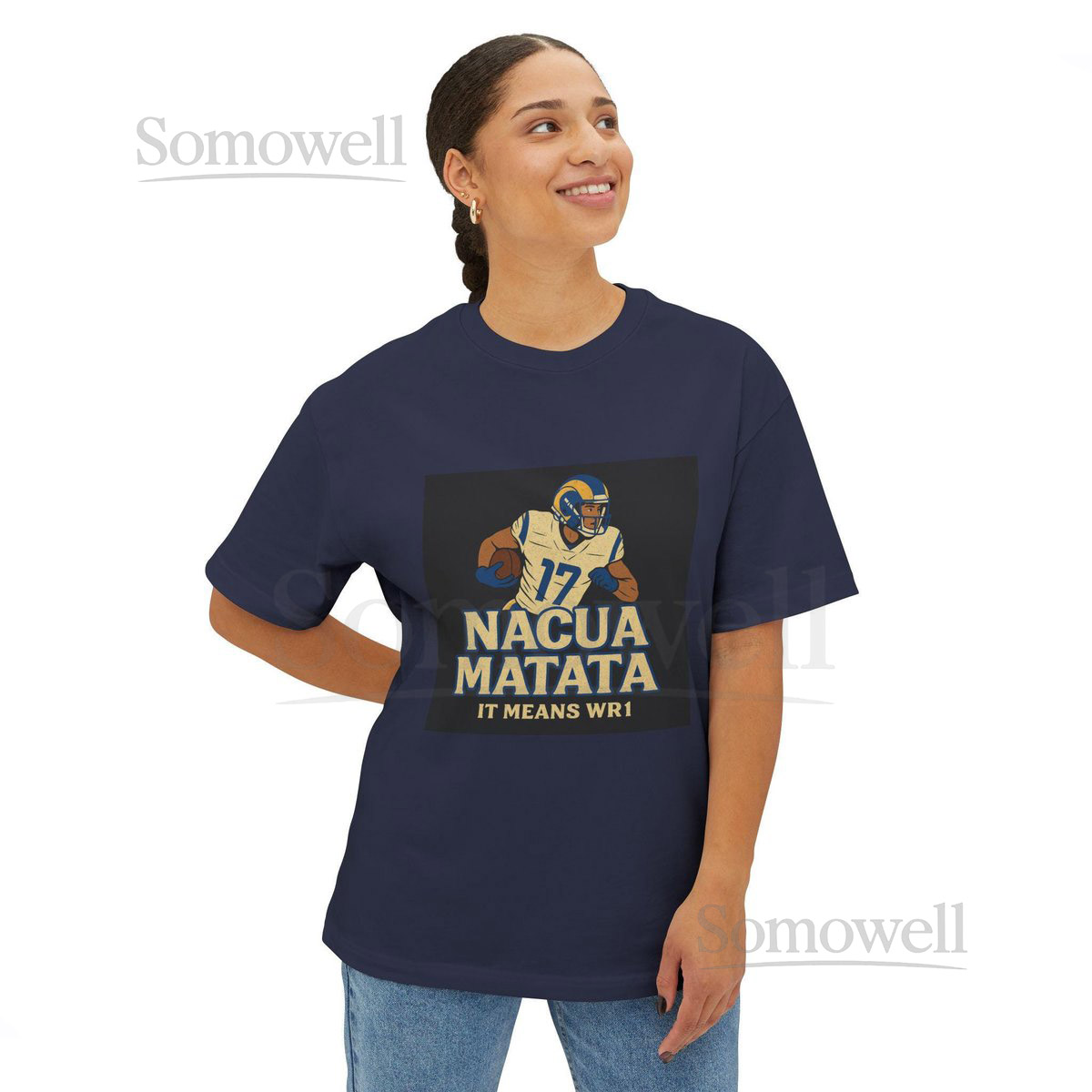 Puka Nacua Retro T-Shirt Rams Fan Football Tee_669