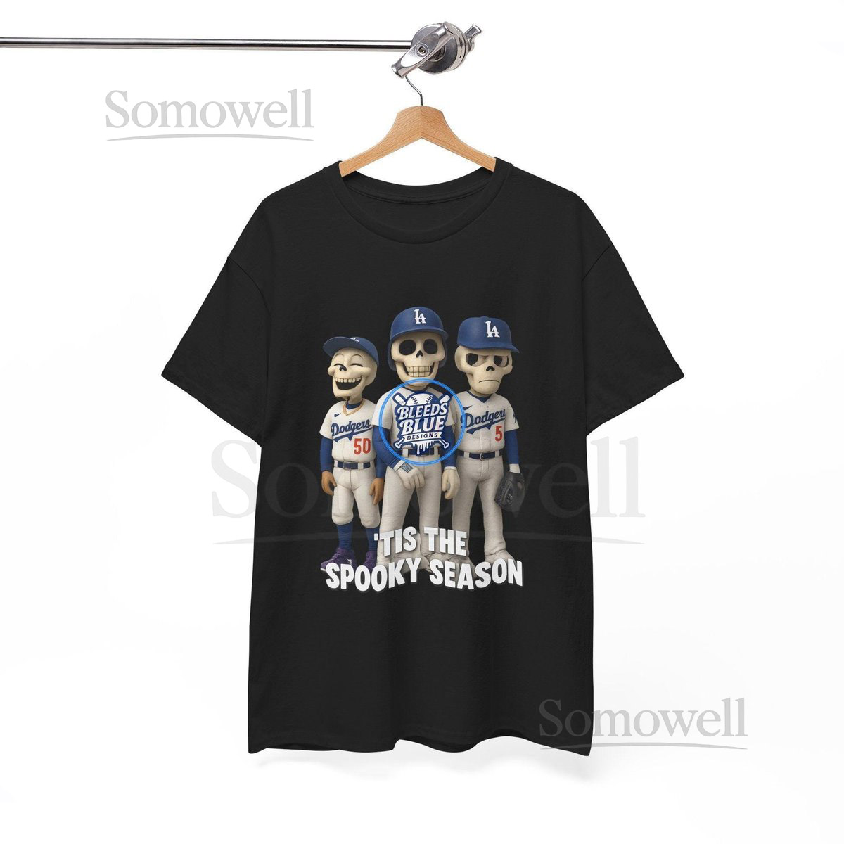 Spooky Season Dodgers Trio Tee Halloween Baseball Shirt_789