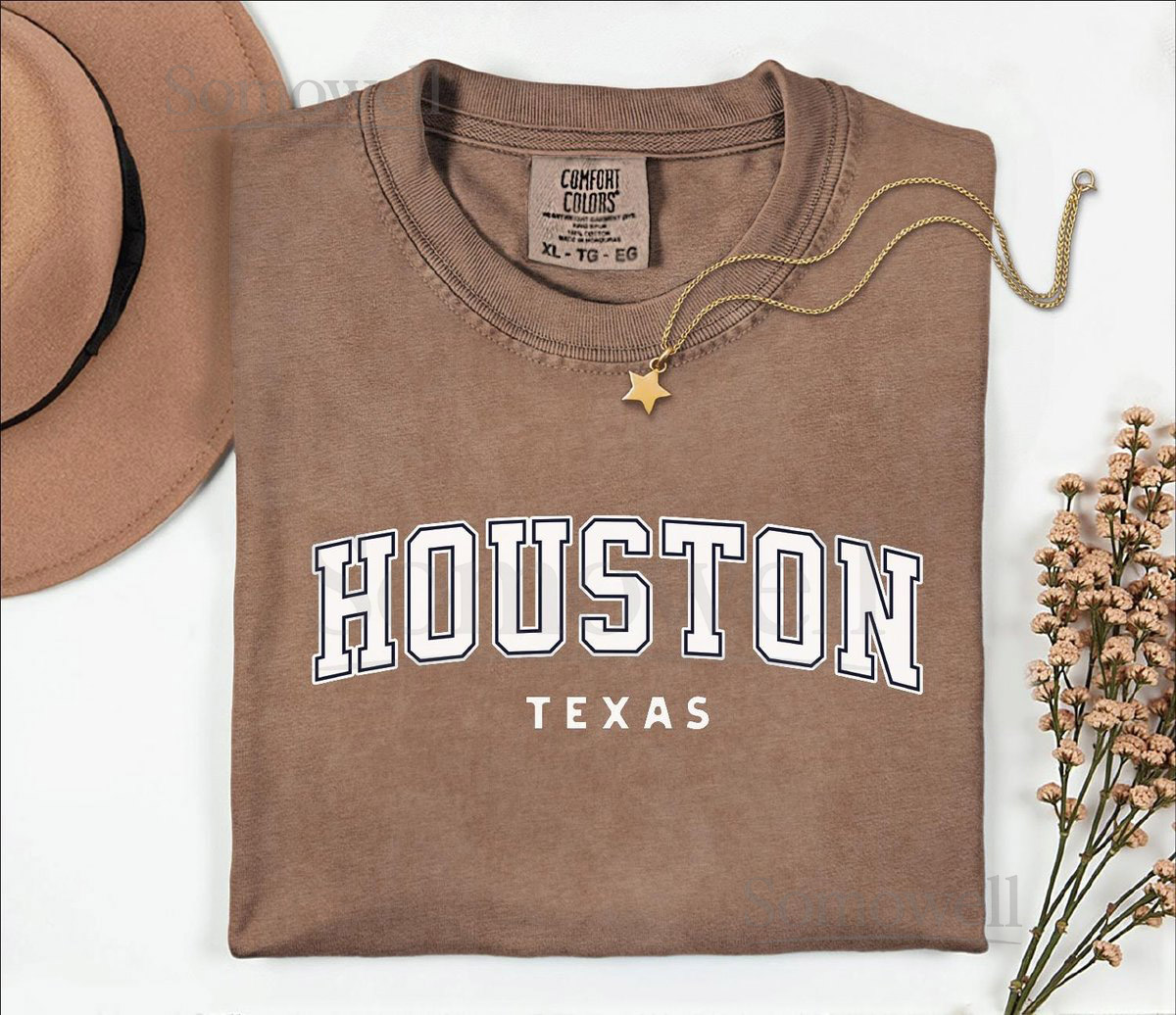 Houston Texas Comfort Colors Shirt Vacation T-shirt Trave_352