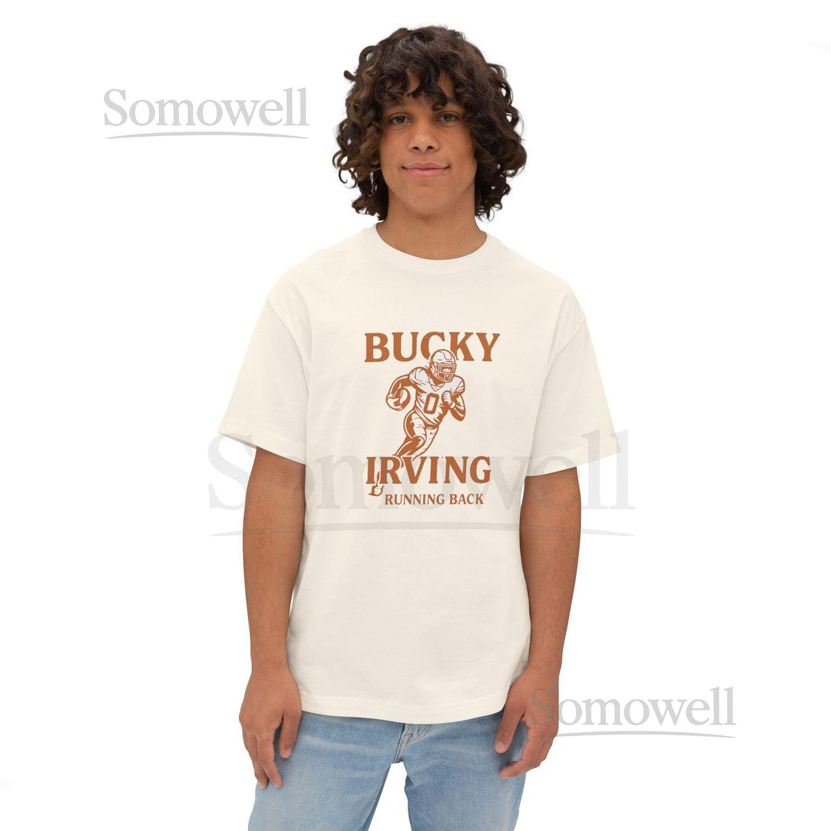 Bucky Season Retro NFL Tee Tampa Bay Oversized Football Shirt RB1 Fantasy Streetwear_141