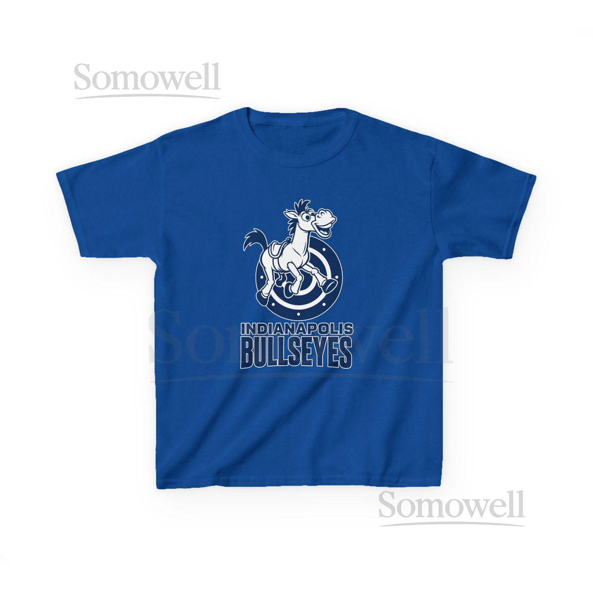 INDIANAPOLIS BULLSEYES Kids Tee - Colts Pro Football Toy Story Bullseye Woody T-Shirt - Disney Parks Disneyland Trip Cotton Graph_449