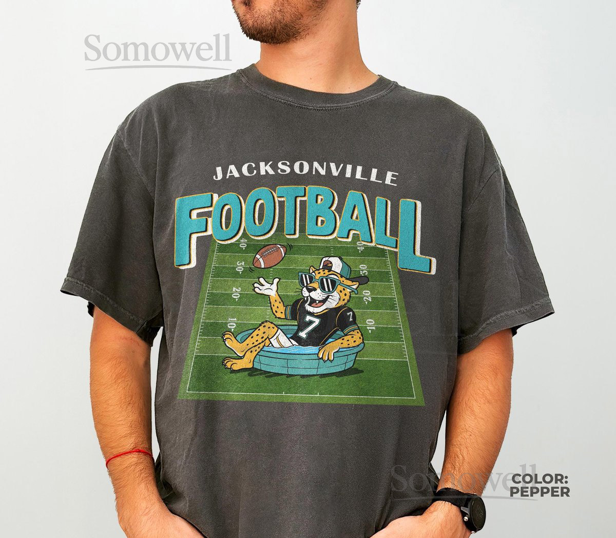 Vintage Jacksonville Football ShirtComfort Colors Jaguars Mascot ShirtJacksonville Football Crewneck TeeJacksonville Jaguars Game Da_1001