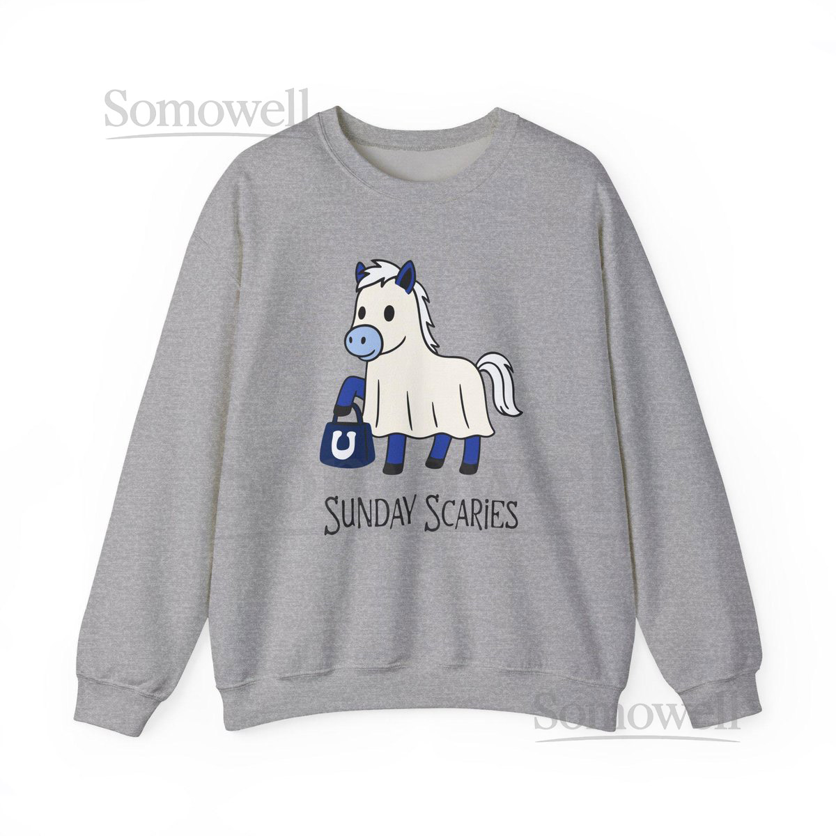 Halloween Ghost T-Shirt Indianapolis football shirt Colts Game Day Blue and White Football shirt Colts Fan Shirt Sunday S_194