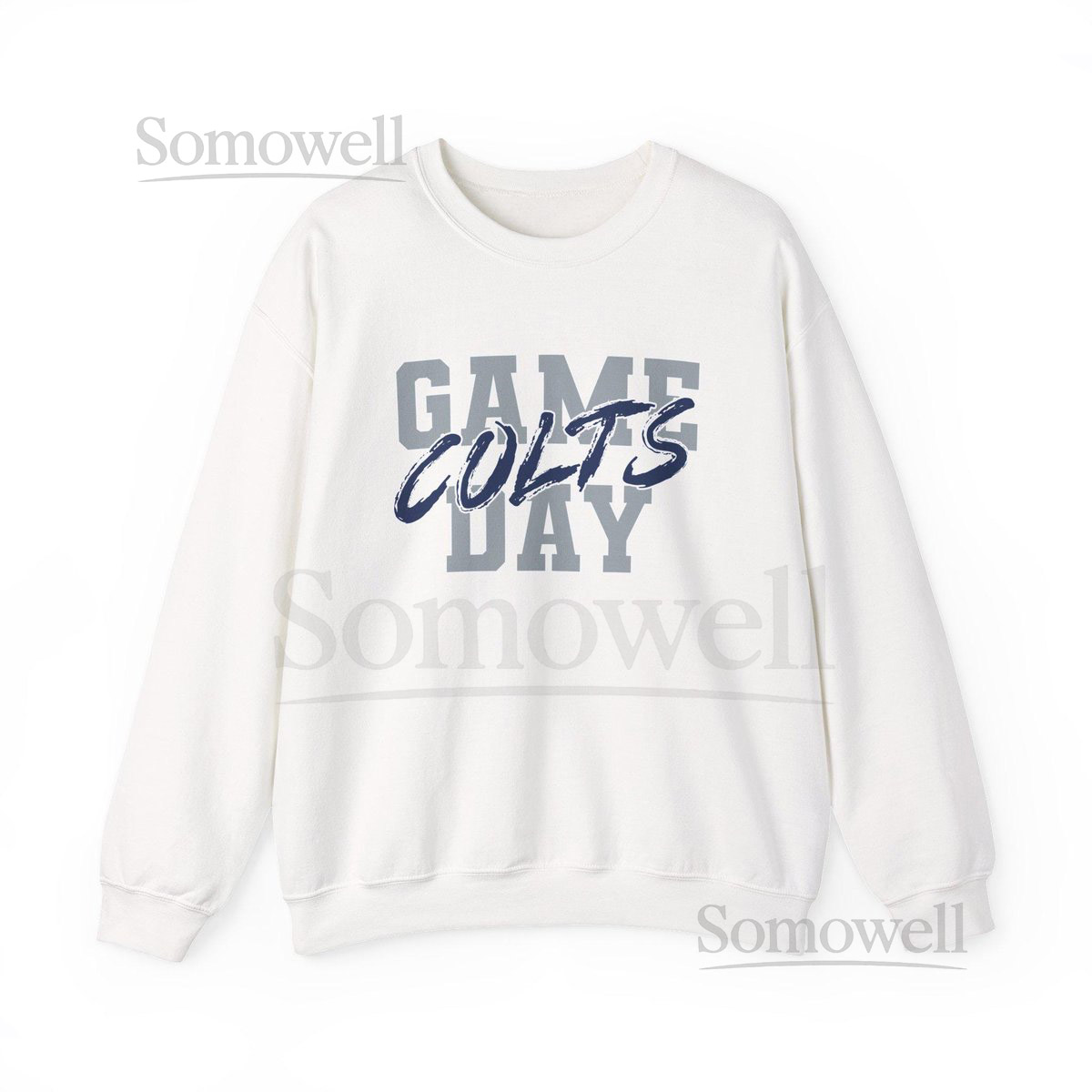 GAME DAY Indianapolis Football Shirt Colts Fan Pullover Blue and White Game Day Top Indianapolis Colts Tailgating_152
