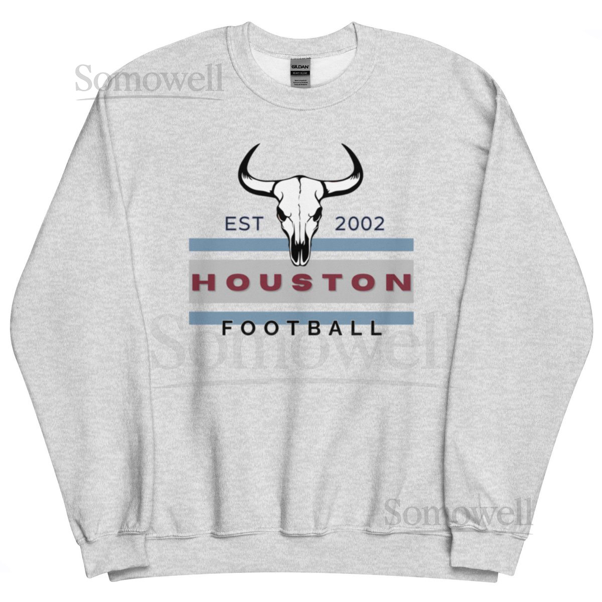 Houston Football Sweatshirt Vintage Game Day Crewneck Retro Texans-Inspired Pu_258