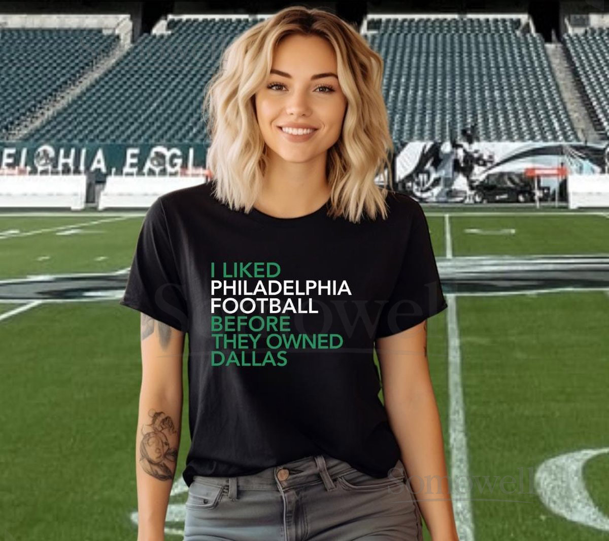 Philadelphia Eagles T-Shirt Cowboys Haters Fuck Dallas shirt NFL Apparel Game Day Shirt Eagles Cowboys Rivalry Philly fan Sleeve Tee_424