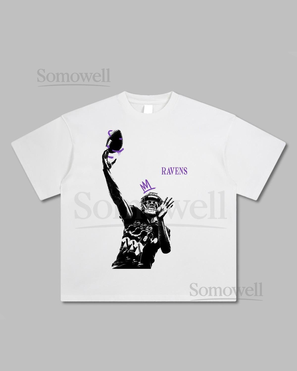 Lamar Jackson Ravens T-Shirt Baltimore Football MVP Graphic Tee_766