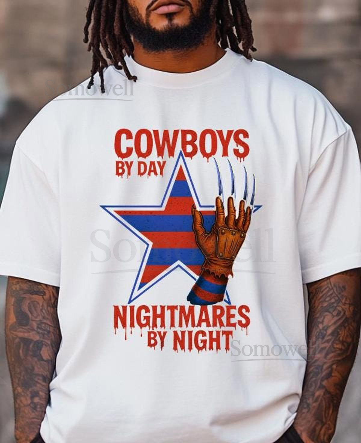 Cowboys Nightmares T-Shirt Halloween Football Tee_95